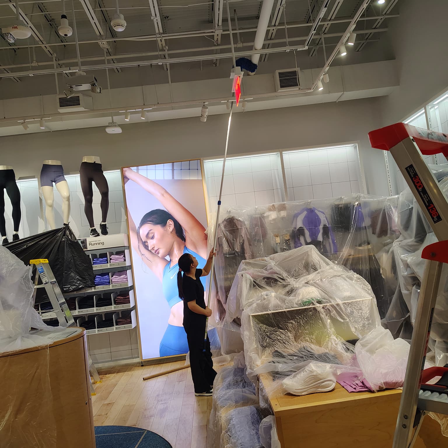 Pressure washing example