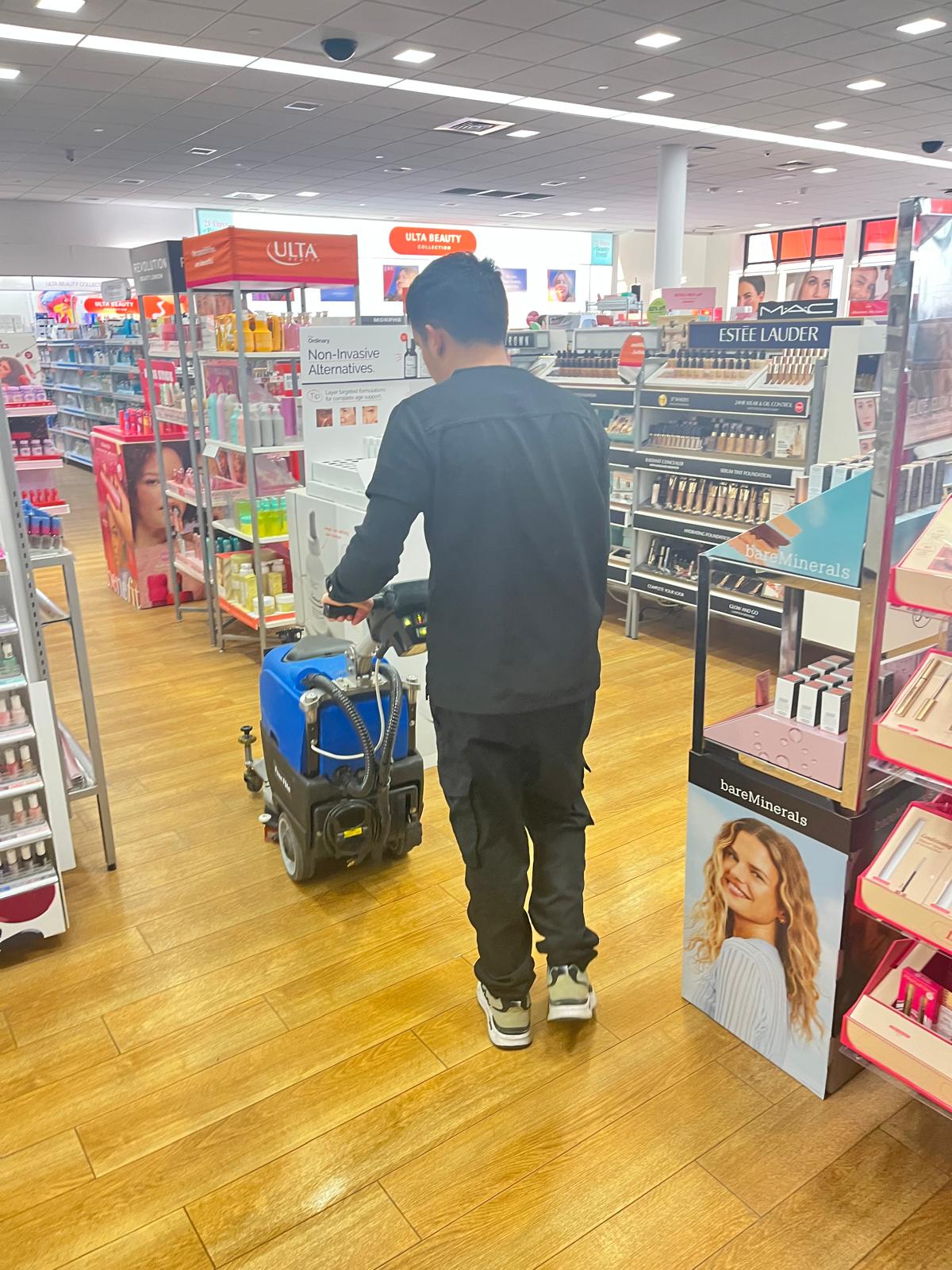 Pressure washing example