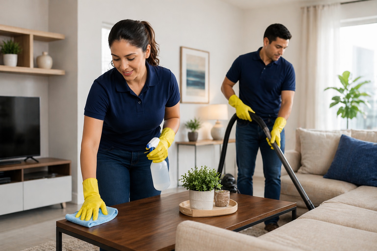 Pressure washing example