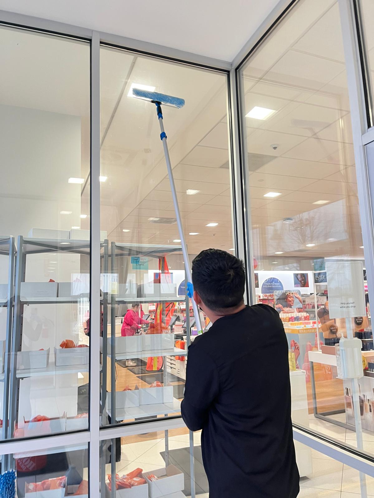 Pressure washing example